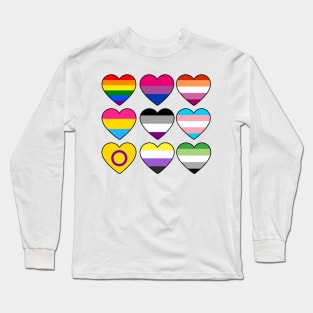 Love is Love Hearts Long Sleeve T-Shirt